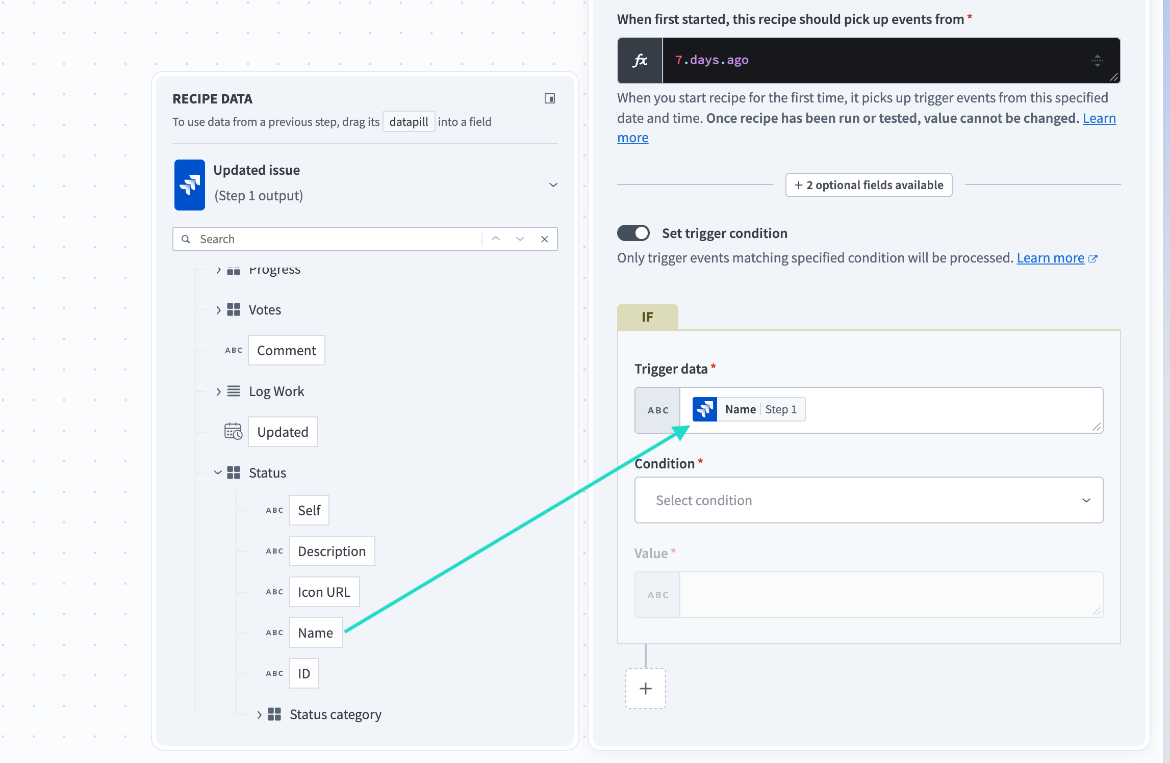 Datapill field mapping from Workato documentation