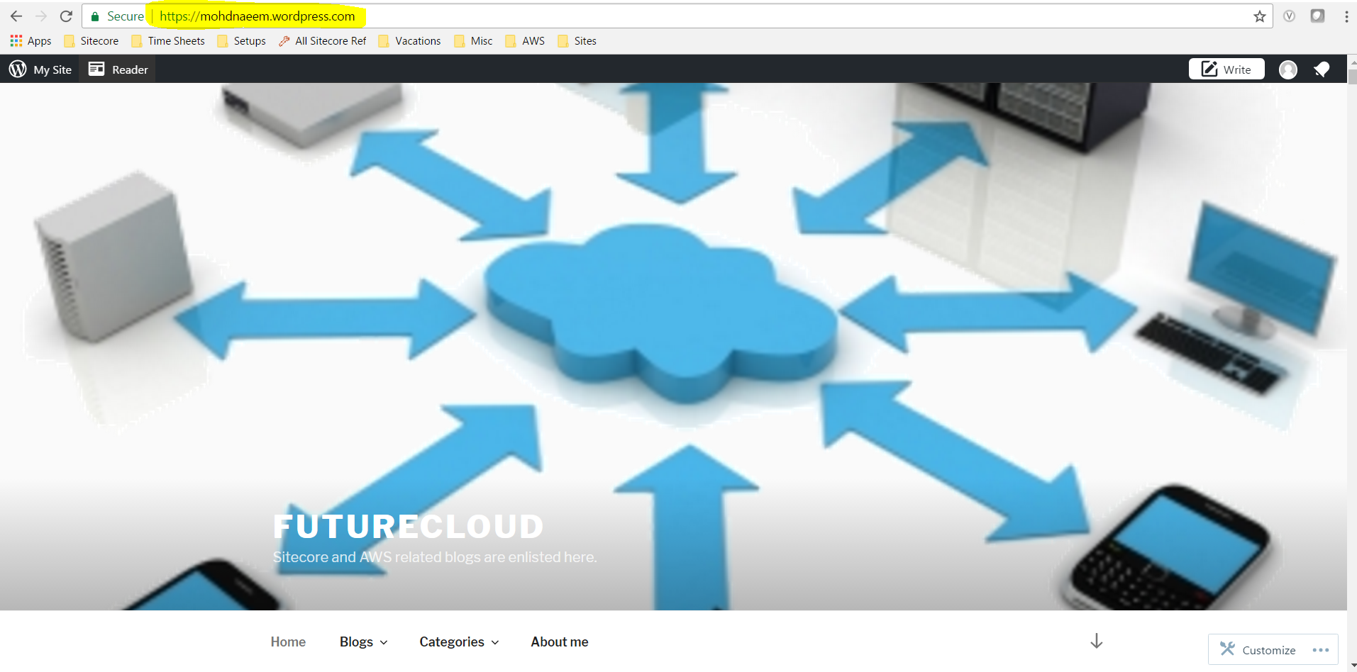 external website running