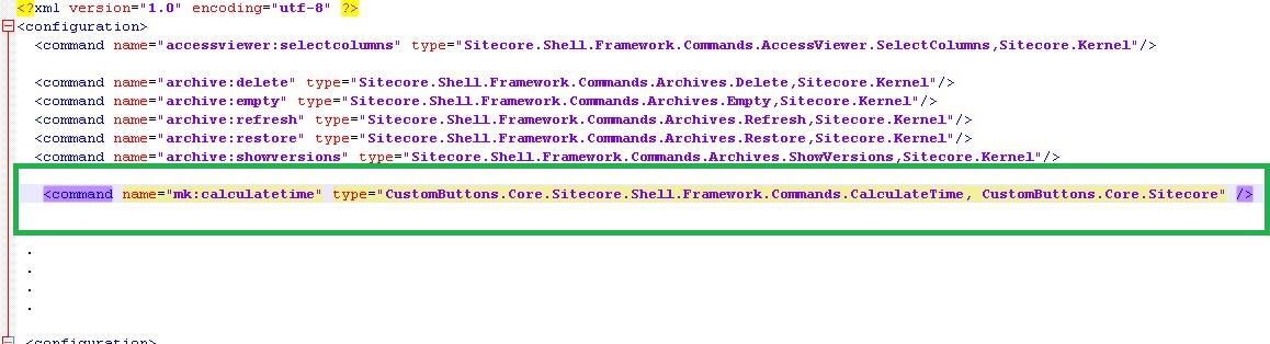 commands config