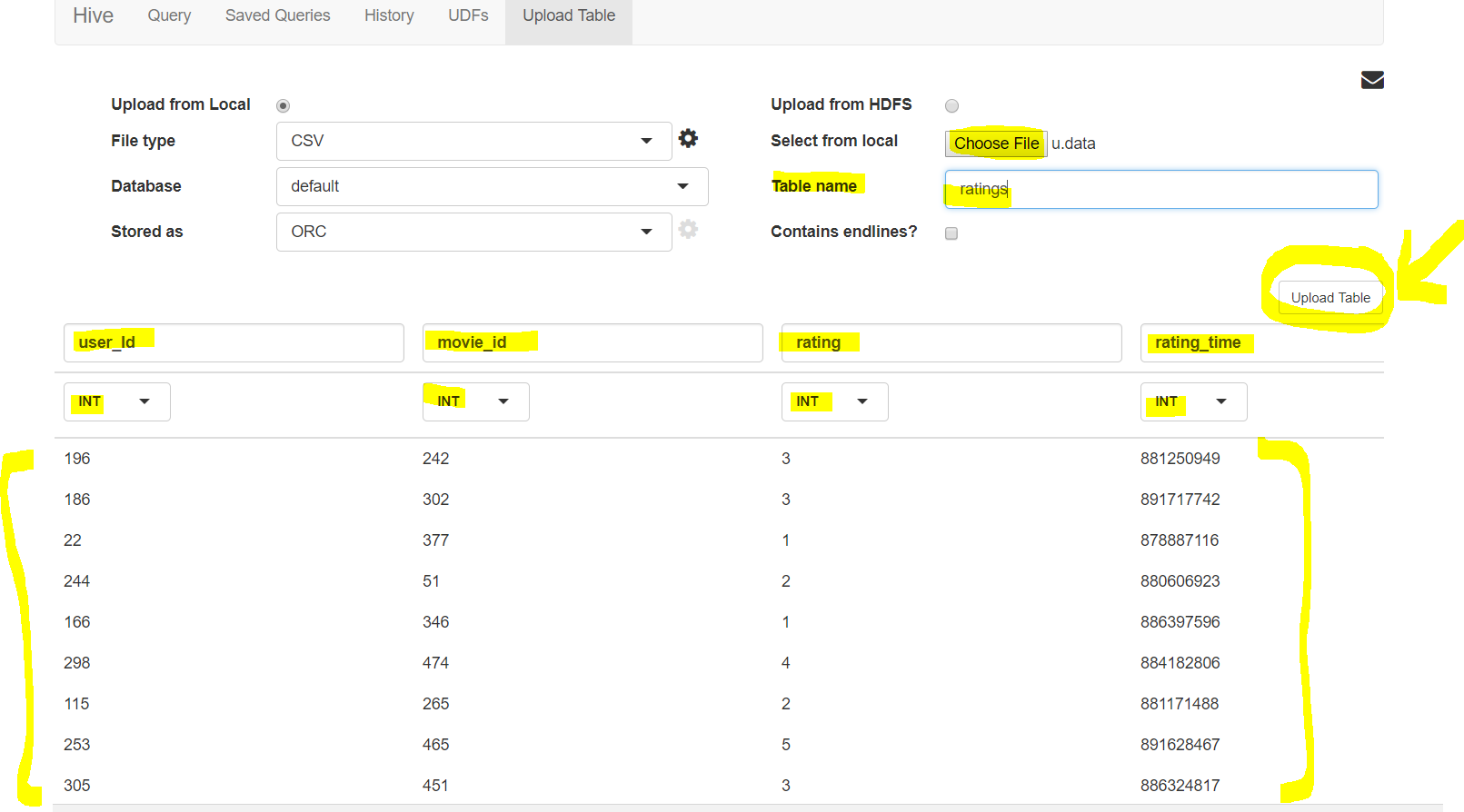 012 - Preview Data upload from Local