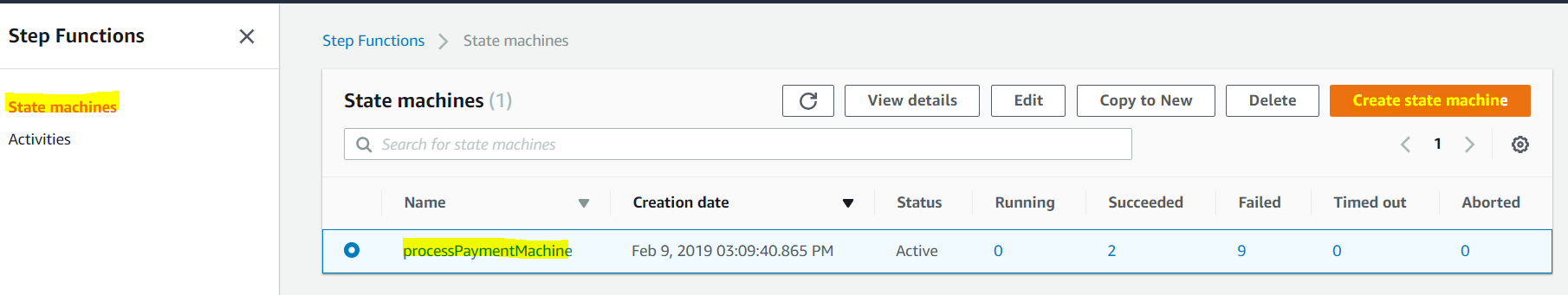 Create a Step function